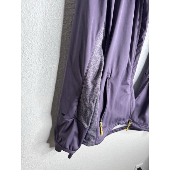 Adidas Jacket Full Zip Pockets Purple Lightweight Activewear Women’s Medium - Picture 3 of 13